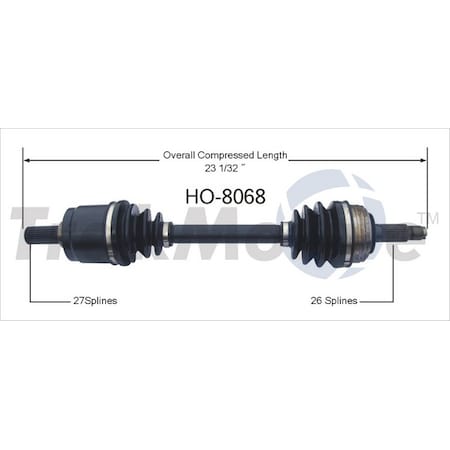 Surtrack Axle Cv Axle Shaft, Ho-8068 HO-8068